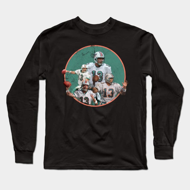 Dan Marino - Bootleg Retro 80s Long Sleeve T-Shirt by the lucky friday